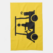 ゴルフ乳母車 キッチンタオル (縦)