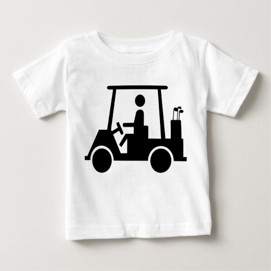 ゴルフ乳母車 ベビーTシャツ (正面)