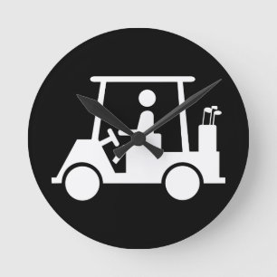 ゴルフ乳母車 ラウンド壁時計