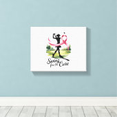 ゴルフ乳癌の治療のためのスイング キャンバスプリント (インサイチュ (ウッドフロア))