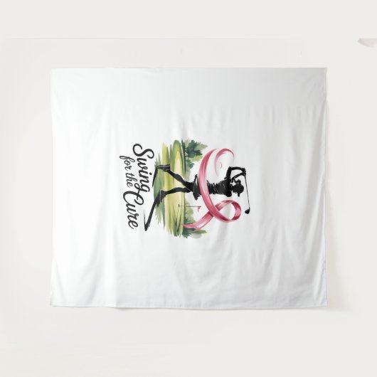 ゴルフ乳癌の治療のためのスイング タペストリー (正面(横))