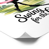 ゴルフ乳癌の治療のためのスイング ポスター (角)