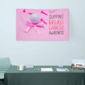 ゴルフ乳癌認識度ピンクテーマ 横断幕 (トレードショー)