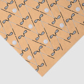 ゴルフ交差クラブのパターンオレンジ 薄葉紙 (詳細)