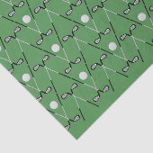ゴルフ交差クラブのパターン緑 薄葉紙 (詳細)