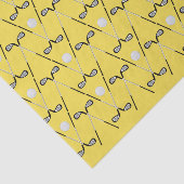 ゴルフ交差クラブのパターン黄色 薄葉紙 (詳細)