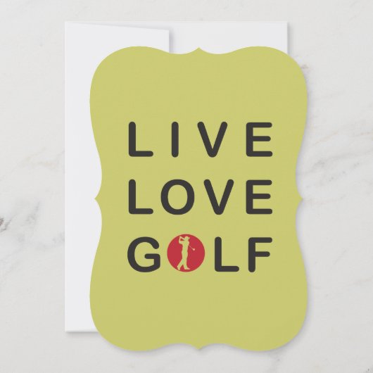 ゴルフ企業のトーナメント招待状 招待状 (裏面)