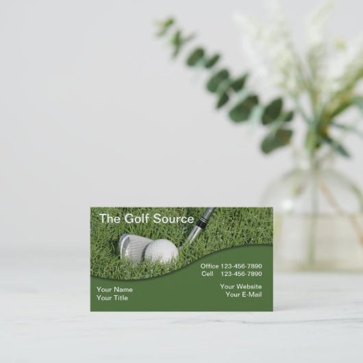 ゴルフ企業ビジネス 名刺 (スタンド正面)