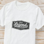 ゴルフ伝説以来の誕生おもしろいヴィンテージバッジ Tシャツ<br><div class="desc">デザインはヴィンテージスタイルタイポグラフィで構成さおもしろいれユーモアのある- – ゴルフ伝説誕生以来。</div>