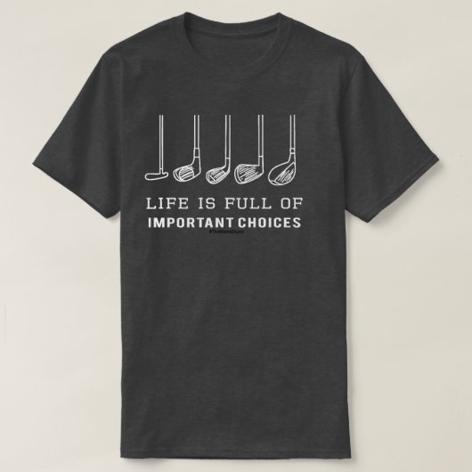 ゴルフ優先順位 Tシャツ (デザイン正面)