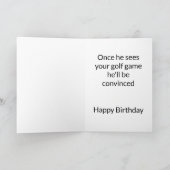 ゴルフ兄弟の誕生日 カード (内部)