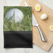 ゴルフ写真の台所タオル キッチンタオル (四つ折り)