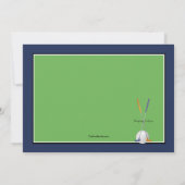 ゴルフ写真の招待状 招待状 (裏面)