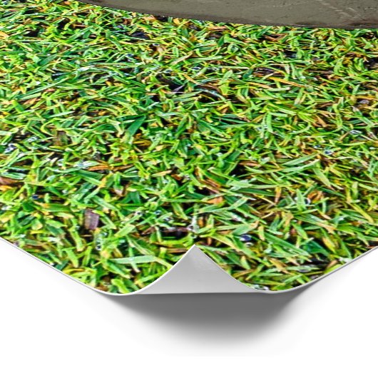 ゴルフ写真文字 ポスター (角)