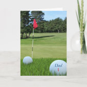 ゴルフ写真父の日のカードパパ カード (正面)
