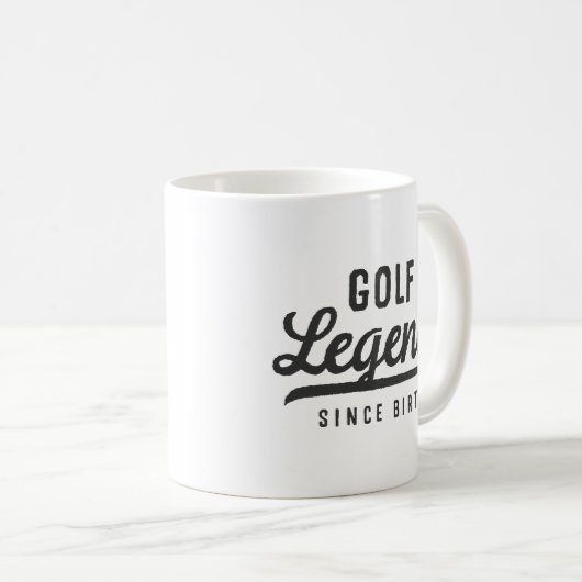 ゴルフ凡例誕生おもしろいモダンヴィンテージ コーヒーマグカップ (正面右)