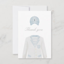 ゴルフ制服ベビーシャワーサンキューカード サンキューカード