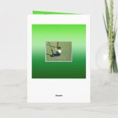 ゴルフ刺激を受けたなハッピーバースデー、 カード (裏面)