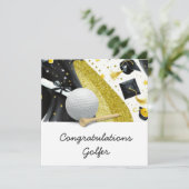 ゴルフ卒業カード – 卒業おめでとう (スタンド正面)