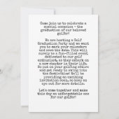 ゴルフ卒業パーティーのお知らせ - ゴルファーの皆さんへ 招待状 (裏面)