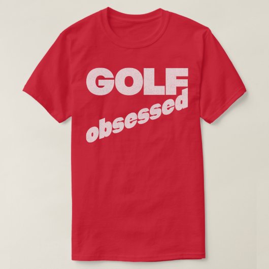 ゴルフ取り付け色あせたスタイルタイポグラフィデザイン Tシャツ (デザイン正面)
