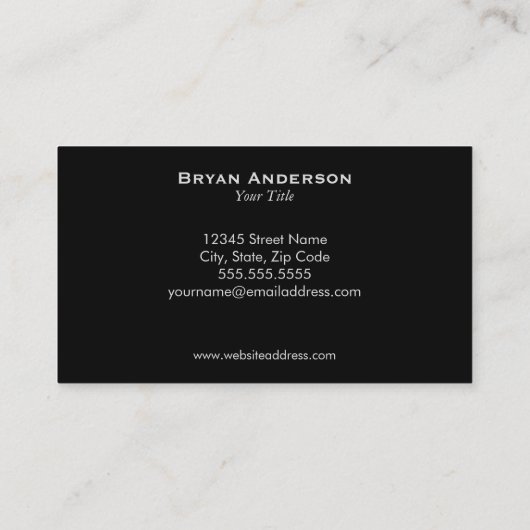 ゴルフ名刺 名刺 (裏面)