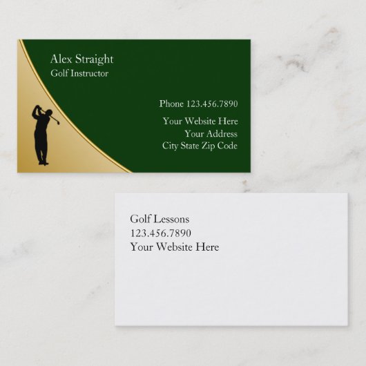 ゴルフ名刺 名刺 (正面/裏面)