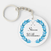 ゴルフ名前をカスタムするアクリルキーチェーン キーホルダー (正面)