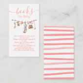 ゴルフ名門私立校風のガールのベビー用の物干し本 エンクロージャーカード (正面/裏面)