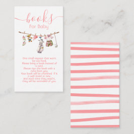 ゴルフ名門私立校風のガールのベビー用の物干し本 エンクロージャーカード