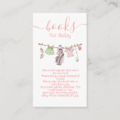 ゴルフ名門私立校風のガールのベビー用の物干し本 エンクロージャーカード (正面)