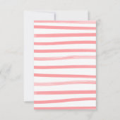 ゴルフ名門私立校風のガールのベビー用の物干し本 招待状 (裏面)