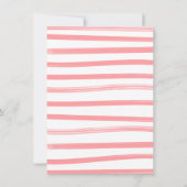 ゴルフ名門私立校風のガールベビーシャワー 招待状 (裏面)