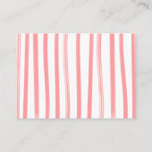 ゴルフ名門私立校風のガール物干おむつラッフルカード エンクロージャーカード (裏面)