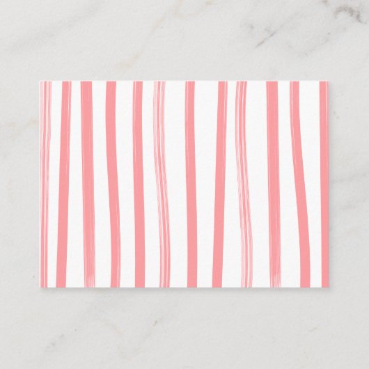 ゴルフ名門私立校風のガール物干おむつラッフルカード エンクロージャーカード (裏面)