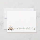 ゴルフ名門私立校風のクロースラインありがとうご注意 (裏面)