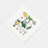 ゴルフ名門私立校風のコケット スタンダードランチョンナプキン (角)