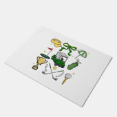 ゴルフ名門私立校風のコケット ドアマット (アングル)