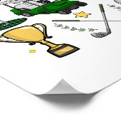 ゴルフ名門私立校風のコケット ポスター (角)