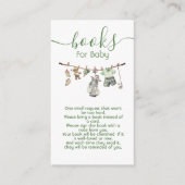 ゴルフ名門私立校風のボーイのベビー用物干し本 エンクロージャーカード (正面)