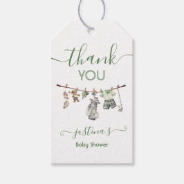 ゴルフ名門私立校風のボーイ物干し場 ギフトタグ