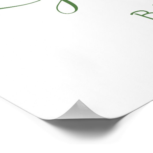 ゴルフ名門私立校風のボーイ赤ちゃんシャワー歓迎サイン ポスター (角)