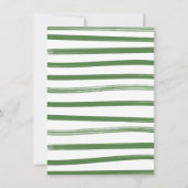 ゴルフ名門私立校風のボーイ赤ちゃんシャワー 招待状 (裏面)