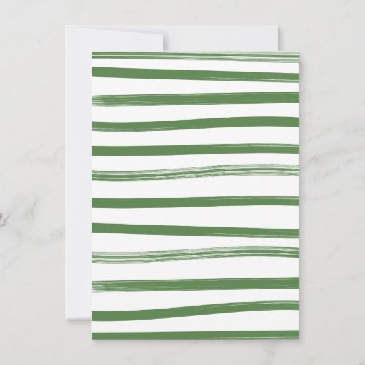 ゴルフ名門私立校風のボーイ赤ちゃんシャワー 招待状 (裏面)