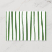 ゴルフ名門私立校風の物干しオムツラッフルカード エンクロージャーカード (裏面)