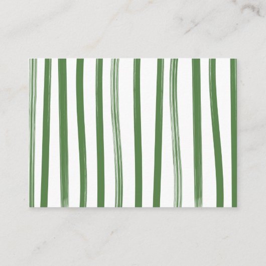 ゴルフ名門私立校風の物干しオムツラッフルカード エンクロージャーカード (裏面)