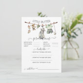 ゴルフ名門私立校風の物干しベビー予測ゲーム 招待状 (スタンド正面)