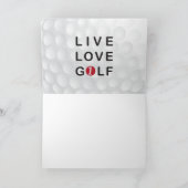 ゴルフ向け新年の大晦日の招待状。 招待状 (内部)