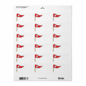 ゴルフ国旗 ラベル (フルシート)