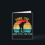 ゴルフ場でまだパー Funny 40歳の誕生日パーティー カード<br><div class="desc">ゴルフ場でまだパー 面白い 40歳の誕生日パーティー ゴルフ ゴルファー</div>